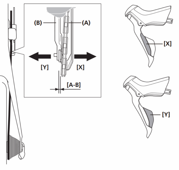Di2 road micro-adjustment of Front derailleur