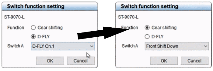 Change button functionality