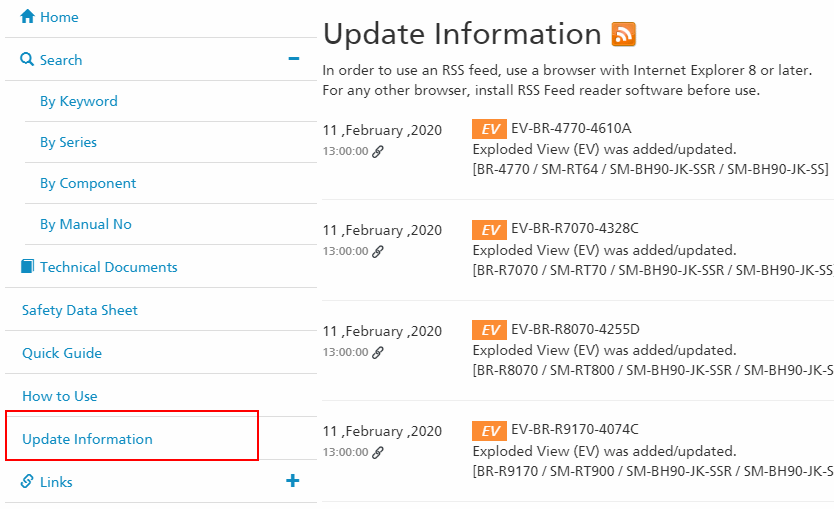 Shimano update information